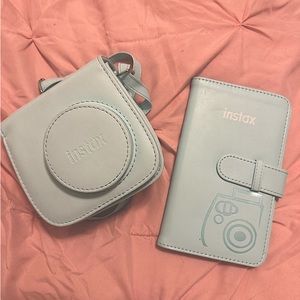 Fujifilm Instax Polaroid mini camera and photo book